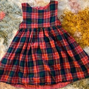 Mini Boden Plaid Sleeveless Dress